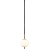 UMAGE Audrey LED-Hängelampe, messingfarben, 1-flg. Ø 12 cm - , Audrey, dimmbar, Gold / Messing, für Wohnzimmer, Metall, Design