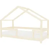 Benlemi Kinderhausbett LUCKY 90 x 200 Naturholz