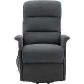 Vente-Unique.nl Sessel Mit Gerader Rückenlehne Capucine Anthrazitgrau 73 cm