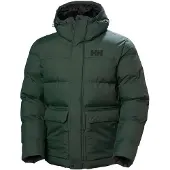 Helly Hansen Klassische Herren Winterjacke Grün mit Kapuze