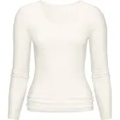 Mey Shirt langarm Serie Wool&Silk Weiss | Größe 40