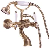 RAV copy of Badewannenarmatur MORAVA RETRO in Chrom, Chrom-Gold oder Messing SLEZAK