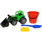 Plasto - Tractor and sand toys - 4 parts (1514000)