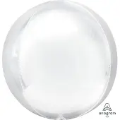 Anagram Orbz Weiss Folienballon verpackt