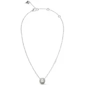 GUESS - Beautiful Steel Heart Necklace M'ama Non M'ama JUBN04667JWRHT/U