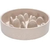 Designed By Lotte Bambus Anti-Snatching Napf Pom - Hund - Beige - 800 ml