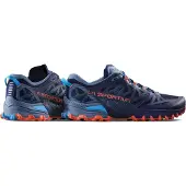 La Sportiva - Trailrunning-Schuhe - Bushido III Deep Sea/Cherry Tomato für Herren - Größe 44 - Blau