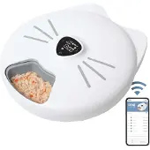 Catit PIXI Smart 6-Mahlzeiten-Futterautomat - 6 x 170 ml - 37 x 34,5 x 9,5 - Weiß