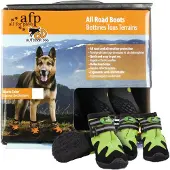 Afp Outdoor Dog - All Road Boots - Hundeschuhe 4er Set - Grün - XXL (11,25 &euro; pro 1 Stück)