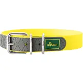 Hunter - Collar Convenience - Hundehalsband Gr Halsumfang 33-41 cm - Breite 2,0 cm gelb