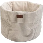 Designed By Lotte gerippter Katzenkorb - Hellgrau