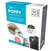 M PETS Poppy Schaufel mit Gewichtssensor - 29 x 9,4 x 5 cm - Weiß