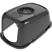 Peewee EcoDome Katzentoilette Kappe (Inklusive Filterdeckel) - Schwarz