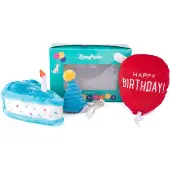 ZippyPaws - Pup Birthday Box - Blue
