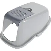 Peewee EcoDome Katzentoilette Kappe (Inklusive Filterdeckel) - Grau