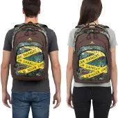 Rivacase Erebus Urban Rucksack mit 15,6" Laptopfach Alltags-Rucksack City-Rucksack 30L 5461 JN Braun/Grün