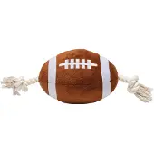 Beeztees Rugbyball mit Seil - 33 cm