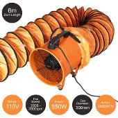 Monster MAXBLAST Profesioneller Industrieventilator 300mm 110V 550W - 6m Kanal