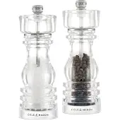 Cole & Mason H233107, Salz- und Pfeffermühlen-Set, Transparent, Acryl, Pfeffer, Salz, 180 mm