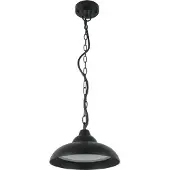 Licht-Erlebnisse LED Außenlampe hängend 25 cm breit H: max. 73 cm IP44 3000 K 1200 lm Schwarz Aluminium Pendelleuchte außen Veranda Garten