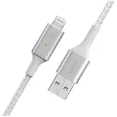 Belkin Smart LED Lighting to USB-A, Lightning, USB A, Weiß, Gerade, Gerade, Aluminium