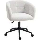 HOMCOM Bürostuhl in Cremeweiß 65L x 59B x 85H cm | Gr.: onesize