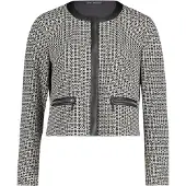 Betty Barclay Blazer-Jacke langarm in Weiß/Schwarz | Gr.: 44