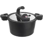 Orion Schnellkochtopf DRUCKKOCHTOPF Vakuum-Kochtopf aus Granit 5,5l 26 cm