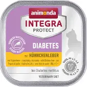 Animonda Integra Protect Diabetes Katzenfutter - Schälchen - Hühnerleber - 16 x 100 g