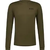 Mons Royale Mens Cascade Merino Base Layer Long Sleeve dark olive (299) XXL
