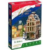 Cubic Kubisches lustiges 3D-Puzzle „Holländische Bäckerei“ mit LED-Beleuchtung