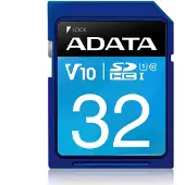 ADATA Premier SDHC UHS-I U1 Class10 32GB, 32 GB, SDHC, Klasse 10, 30 MB/s, 10 MB/s, Schwarz, Blau