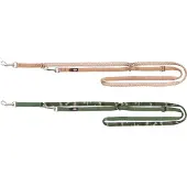 Trixie Premium Verstellbare Hundeleine - L/XL: 2 m x 25 mm - Karamell
