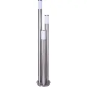 Globo Lighting RGB LED Stehlampe, Edelstahl, dimmbar, Fernbedienung, H 170 cm