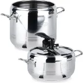 Orion Schnellkochtopf Stahltopf induktionsgeeignet PROFI DUO 4+7l