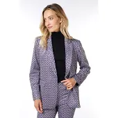 Esqualo Blazer Graphic Earth Print Größe: 38 | Outlet | Damen | Braun