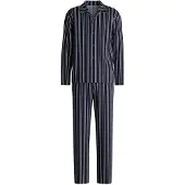 Calida Schlafanzug "Relax Streamline 4" 2 tlg. in Interlock-Qualität, weich, Cotton, lange Ärmel