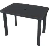 vidaXL Gartentisch Anthrazit 101x68x72 cm Kunststoff