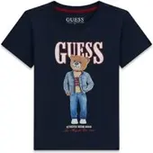 GUESS T-Shirt N6RI05 K8HM4 Dunkelblau Regular Fit