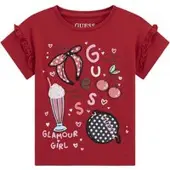 GUESS T-Shirt K6RI04 K6YW4 Rot Regular Fit