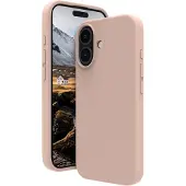 dbramante1928 Monaco - Hintere Abdeckung für Mobiltelefon - kompatibel mit MagSafe - Silikon, Kunststoff - rosa sandfarben - für Apple iPhone 16