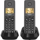 Gigaset PURE 100 Duo Schnurloses Festnetztelefon mit 1,5"-Display und Telefonbuch