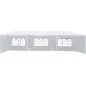 HABITAT ET JARDIN Partyzelt "Carolina" aus Polyethylen - 3 x 9 m