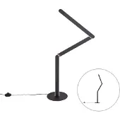 QAZQA Design-Stehleuchte schwarz inkl. LED 3-Stufen-Dimmbar - Gate