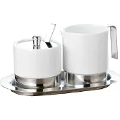 Esmeyer Zucker-Milchset ADAM Masse: 20 x 11,5 cm (B x L) Material: Porzellan/Edelstahl