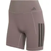 Adidas Optime Workout 3-Streifen kurze Damen Leggings hellbraun/schwarz hellbraun/schwarz M