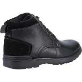 Hush puppies Herren Dean Lederstiefel (Schwarz)