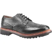 Cotswold Mens Quenington Commando Lace Up Dress Lederschuh (Schwarz)