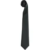 Premier Herren Krawatte, unifarben (Schwarz)