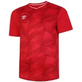 Umbro - "Triassic" Trikot für Herren kurzärmlig (Zinnoberrot/Kirschrot)